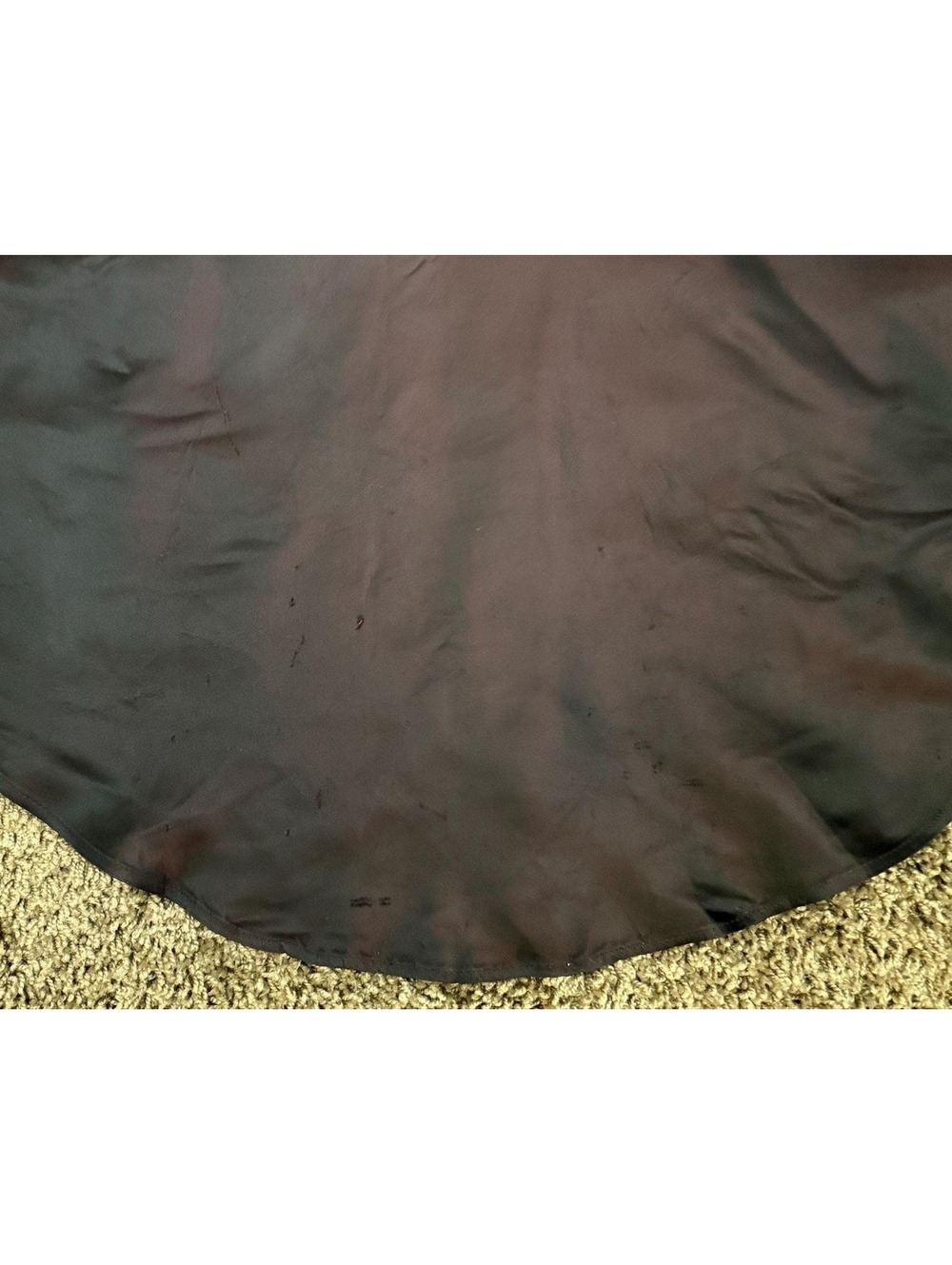 1990's Iridescent Black + Red Satin Gown by GEORGIOU Goth Goddess Sheath +Train - Picture 12 of 13